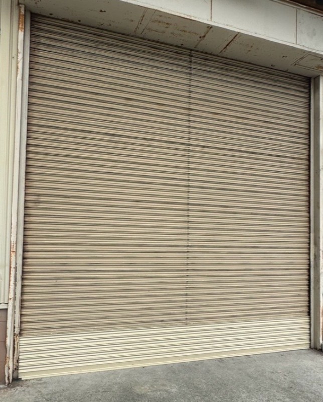 電動シャッター　スラット一部交換