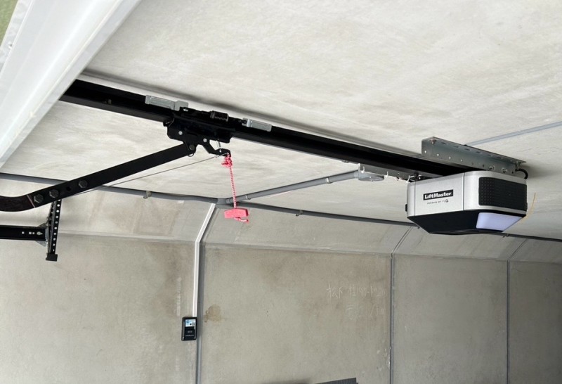 オーバードアシャッター　電動開閉機交換