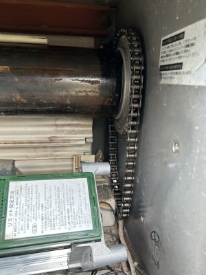 電動シャッター　開閉機交換工事