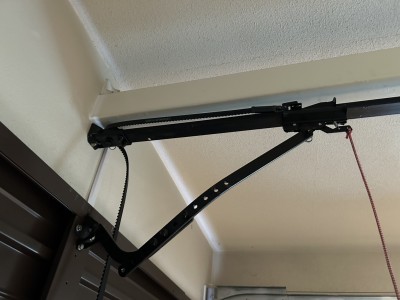 車庫　電動オーバードアシャッター　ベルト・ギア交換