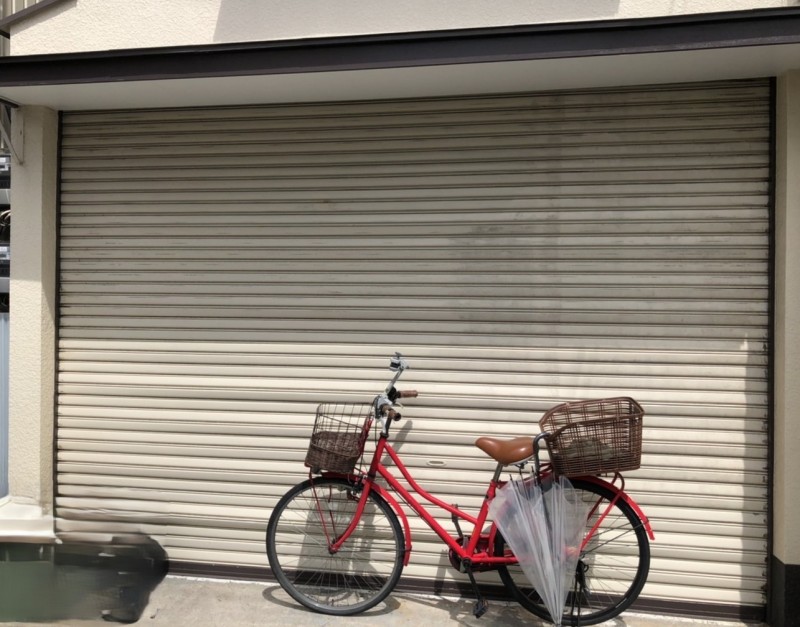 車庫　電動シャッター　交換工事