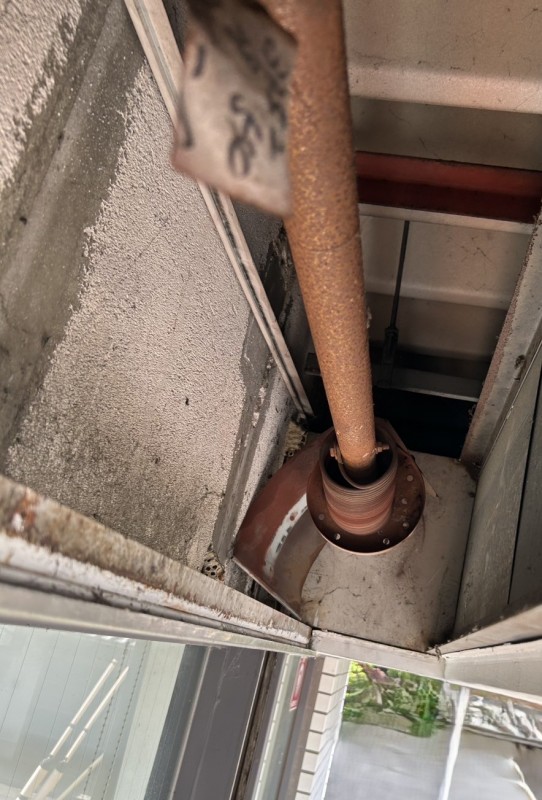 店舗　手動シャッター　交換工事