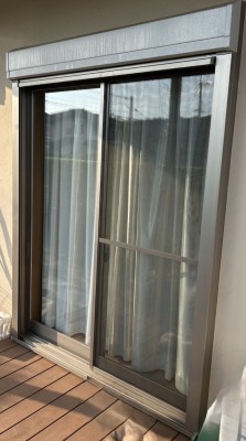 住宅窓電動シャッター　開閉機交換