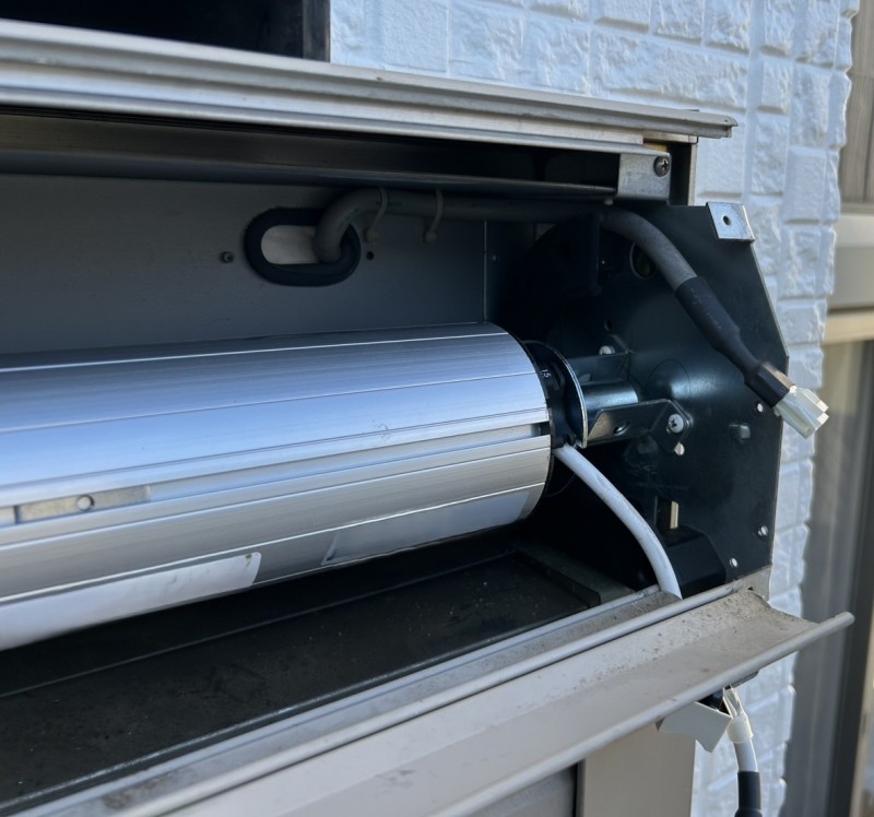 住宅窓電動シャッター　開閉機交換