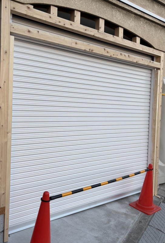 電動シャッター　新規設置工事