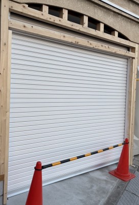 電動シャッター　新規設置工事