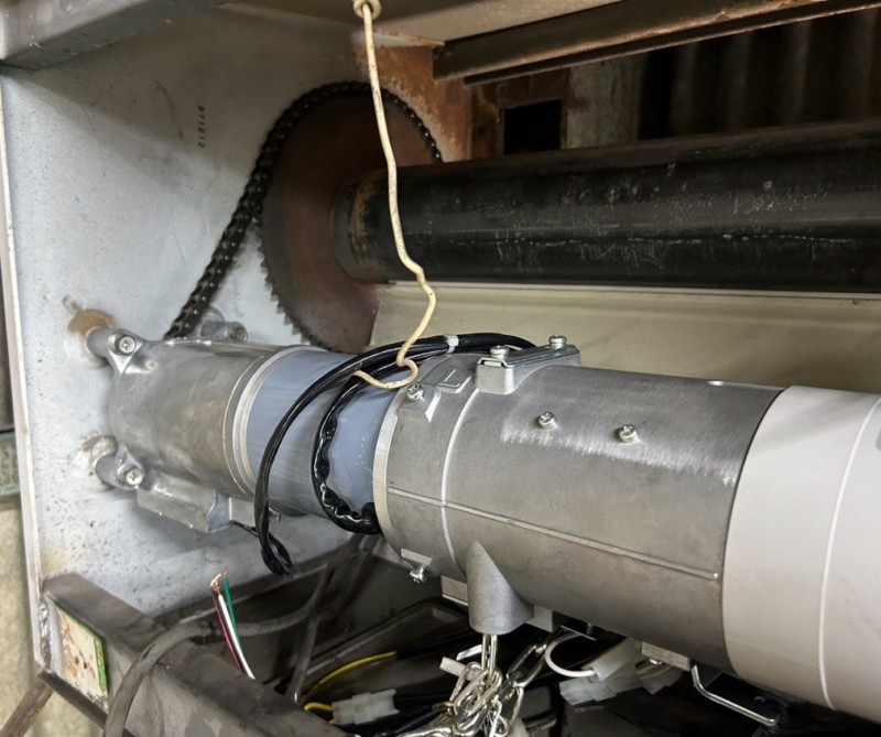 倉庫　電動シャッター工事