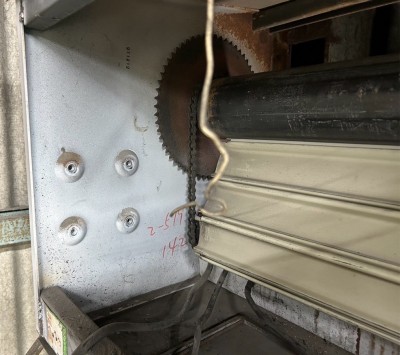 倉庫　電動シャッター工事