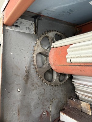 倉庫　電動シャッター　開閉機交換工事