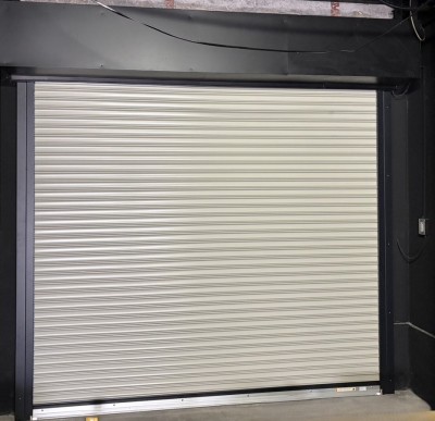 車庫　電動シャッター　交換工事