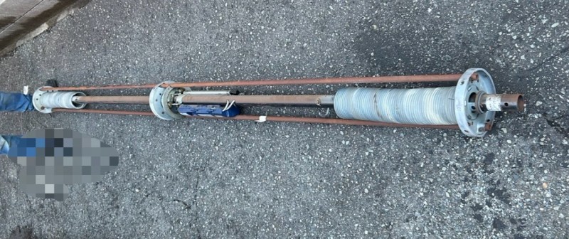 車庫　電動シャッター　開閉機交換工事