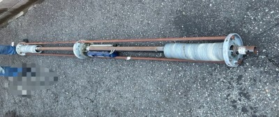 車庫　電動シャッター　開閉機交換工事