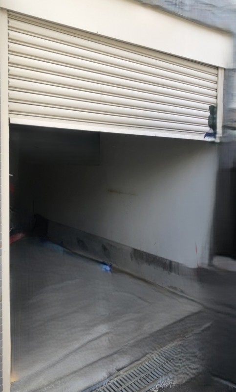 車庫　電動シャッター　交換工事