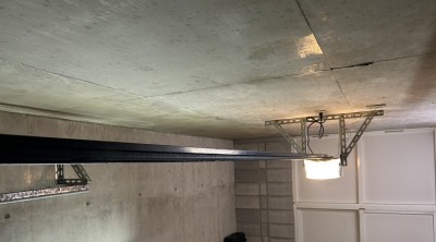 車庫　電動オーバードアシャッター　ギア・ベルト交換