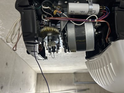 車庫　電動オーバードアシャッター　ギア・ベルト交換